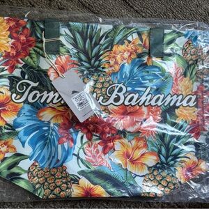 Tommy Bahama Pineapple Bloom Tote with Tropical Colors